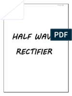 Half Wave Rectifier