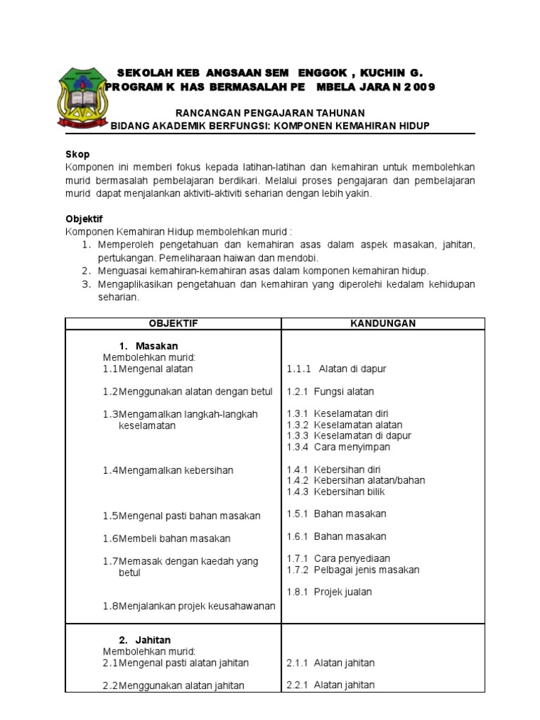 Rancangan Pengajaran Tahunan Kh Pdf