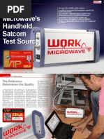 Work Microwave's Handheld Satcom Test Source: TEST REPORT Test Signal Generator