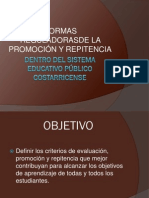 Presentación de Las Normas Reguladoras de Promoc. y Repitencia PDF