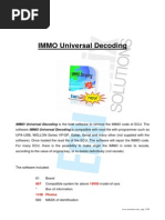 IMMO Universal Decoding 3.0 Manual