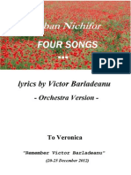 Serban Nichifor: 4 Songs