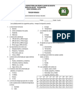 Evaluacion Ciencias Naturales