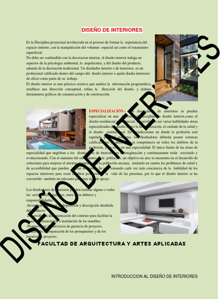 Diseño De Interiores Pdf Pdf