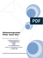 Afstammingsreeks Pieter Jansz Glas 6 Generaties