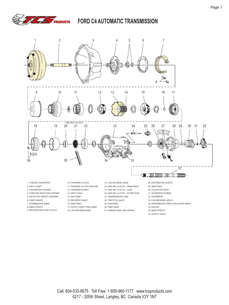 13_C4 Transmission Schematic LT Pages1-2 April08 | Clutch | Automatic