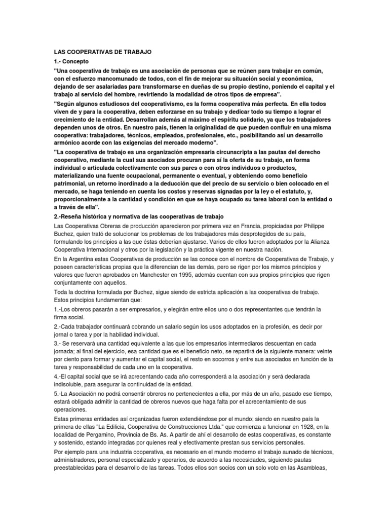 Cooperativas de Trabajo en Panamá | PDF | Cooperativa | Liquidación