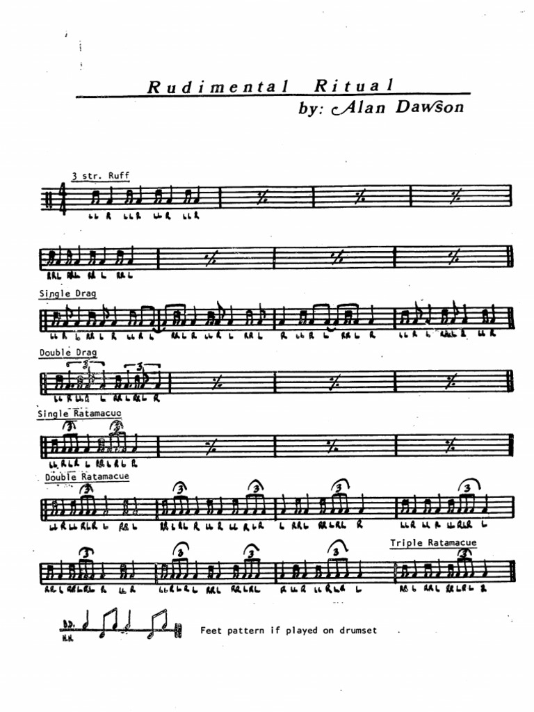 Alan Dawson Rudimental Ritual PDF | PDF | Ceremonies