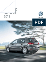 2013 Golf Brochure