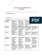 Research Rubric