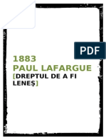 Paul Lafargue - Dreptul de A Fi Lenes (P.d.s. Edit)