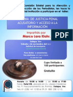 Proopuestas de Cartel. SistemaPenalAcusatorio