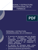 Personal y Estructura Organizacional de La Farmacia