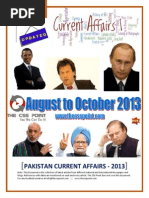Download Pakistan Current Affairs - August to October 2013 - Latest Edition The CSS Point by The CSS Point SN180614381 doc pdf