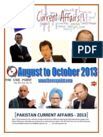 Pakistan Current Affairs - August To October 2013 - Latest Edition (The CSS Point)