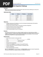 1.3.1.3 Packet Tracer - Skills Integration Challenge Instructions