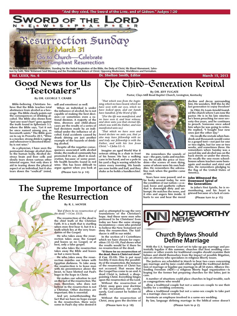 Sword of The Lord Sample PDF | PDF | Resurrection Of Jesus | Jonah