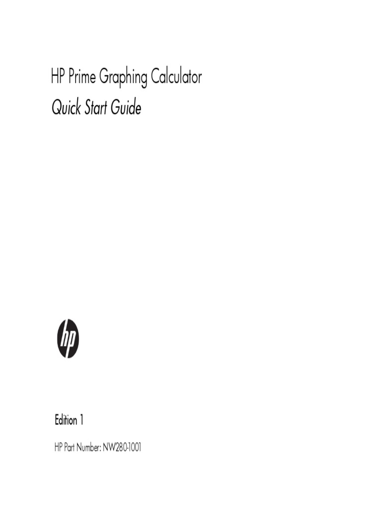 HP Prime Quick Start Guide en NW2801001 PDF Function (Mathematics