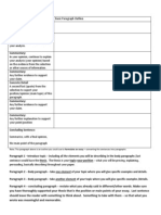 basic paragraph extended outline for multiple paragraphs