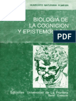 Biología de la cognición y epistemología