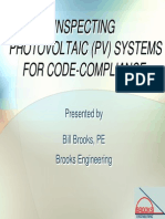 Inspecting Pv Systems for Code Compliance