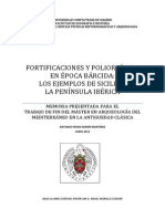 Fortificaciones y Poliorcética en Época Bárcida Los Ejemplos de Sicilia y La Península Ibérica