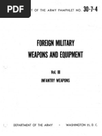 ARMY Pamphlet No. 30-7-4 - Foreign Military Weapons, Equip. - Vol. III Infantry Weapons PDF