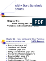 2008 Healthy Start Standards and Guidelines: Home Visiting and Other Variations in Service Delivery Sites