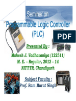 Seminar on Programmable Logic Controller (PLC)