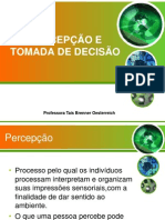 Percepção e tomada decisão