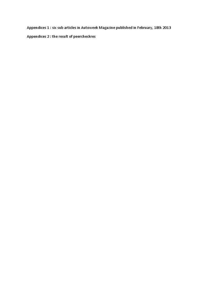 Appendices | PDF | Business