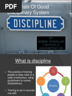 Essentials of A Good Disciplinary System