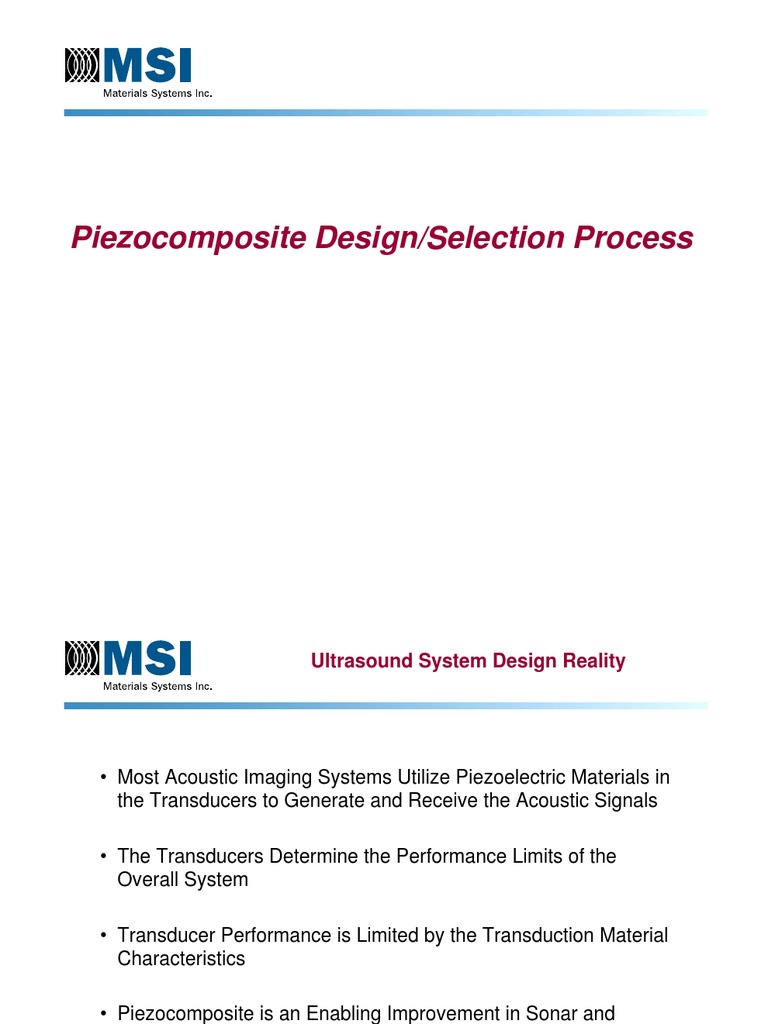 Transducer Design PDF Piezoelectricity Ceramics