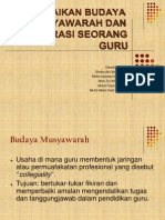 Budaya Musyawarah Dan Kolaborasi