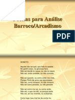 Poesias Barroco Arcadismo