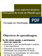 Visao Geral Sobre o Ciclo de Planificação 2012