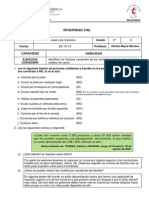 Ficha de Trabajo Seguridad Vial PDF