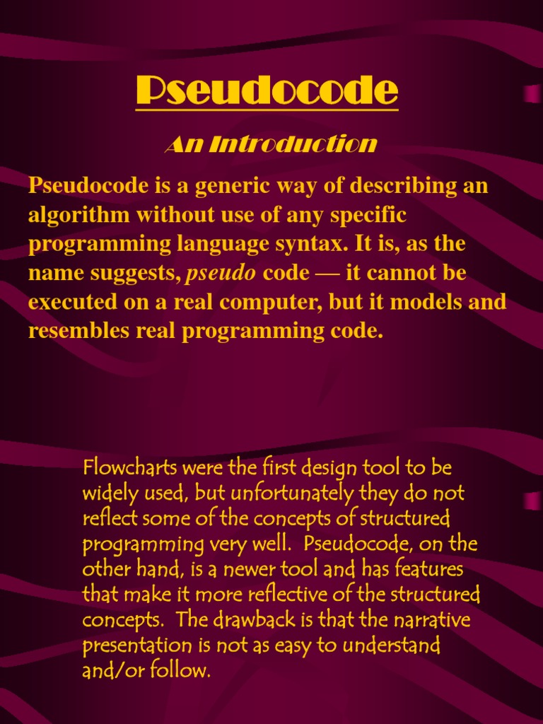 Pseudocode Basics | PDF | Control Flow | Software