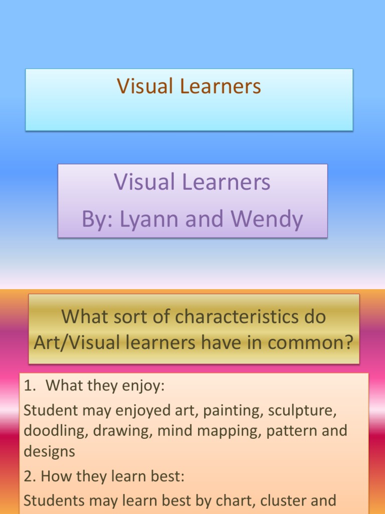 Visual Learner Characteristics