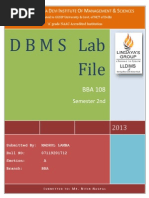 DBMS Lab Questions