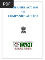 Download Companies Act 2013 vs Companies Act 1956pdf by IAM Business School SN180712126 doc pdf