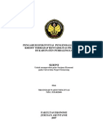 Pengaruh efektivitas pengendalian intern kredit terhadap rentabilitas PD BPR BKK di Kabupaten XXX.pdf