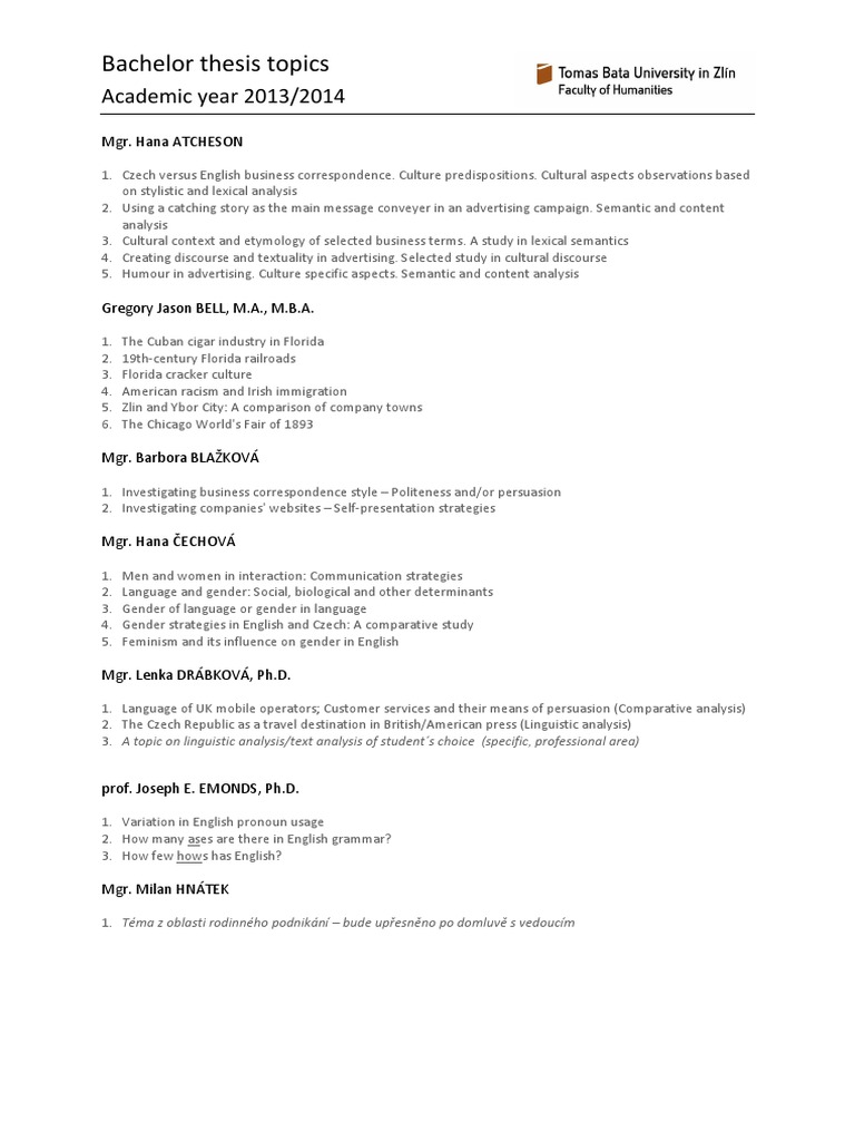 Bachelor thesis in english picture