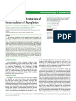 Development and Evaluation of Nanoemulsion of Repaglinide