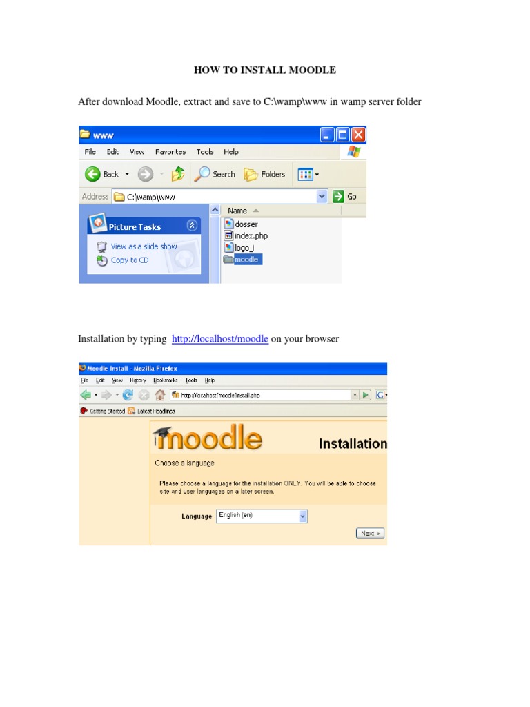 How To Install Moodle | PDF
