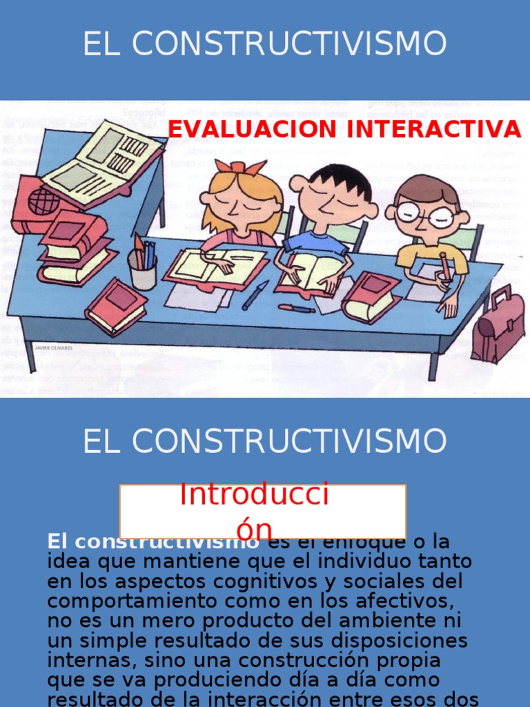 Evaluacion Interactiva Sobre El Constructivismo | PDF | Constructivismo ...