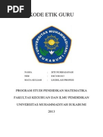 Download Kode Etik Guru Dan Penjelasannya by Ferdi Septianda SN180749015 doc pdf