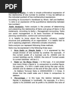 Download Ratio Analysis by keertheswaran SN18075653 doc pdf
