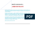 Lord Dunsany - Reseña Biografica