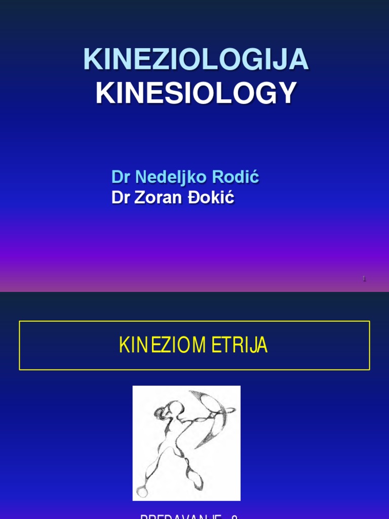 8 Kineziologija - Kineziometrija PDF | PDF